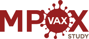 Red logo, text Mpox Vax