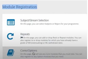 selecting core option modules