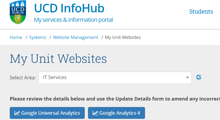 Infohub Report location